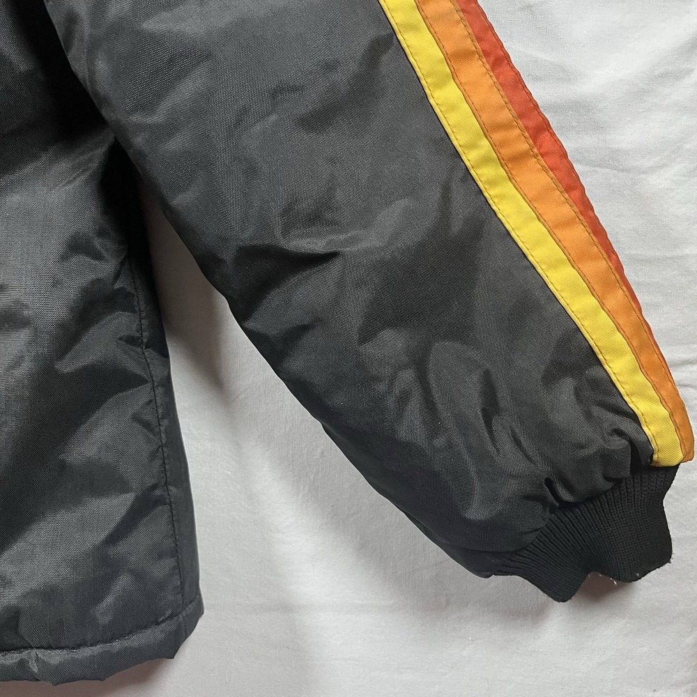 VTG BOMBARDIER, MODE INC SNOMOBILE MADE IN USA QUILTED SKI JACKET SIZE  16R - Picture 4 of 14